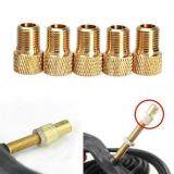 5pcs Presta Car Bicycle Bike Tube Cap Pump Connector Adapter Valve Cap Black