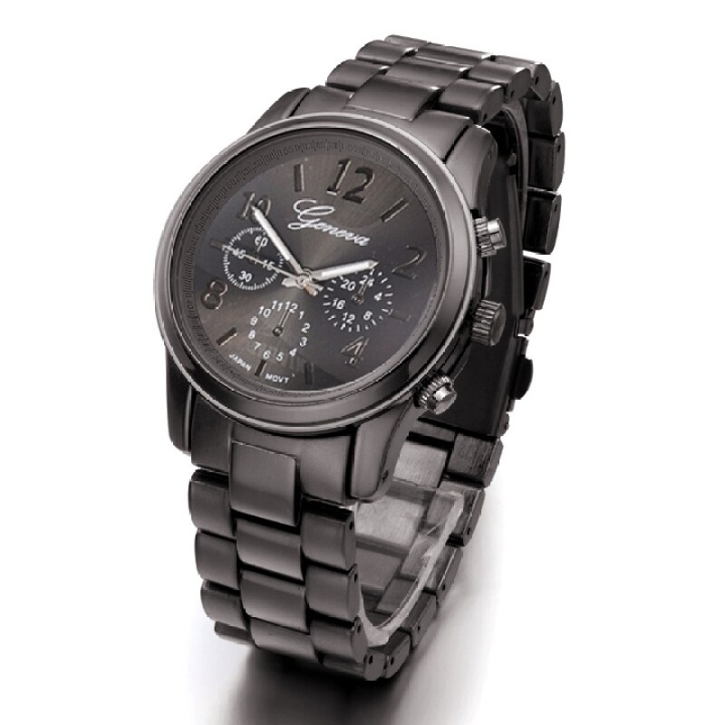 ETOP Ladies Women Girl Stainless Steel Quartz Wrist Watch 4 Colours (Black) Malaysia