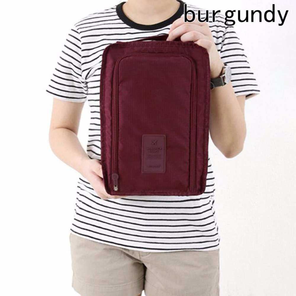 Eyqtous Fancyqube Pola Cetak Sepatu Kotak Penyimpanan Tas untuk Tas Perjalanan Tas Tas Berpori Organizer Anti