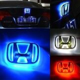 Thời trang 4D ĐÈN LED Xe Hơi Ô Tô Đuôi Đèn Logo Huy Hiệu Đèn Hiệu Trang Trí LOGO Ô Tô Miếng Dán Kính Cường Lực dành cho Xe Honda Accord (2008- 2009) 2007 Odyssey CÔNG DÂN-Xanh Dương