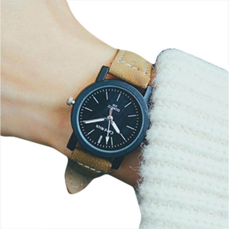 Fashion Women Faux Leather Quartz Analog Delicate Watch Luxury Watches Coffee Malaysia