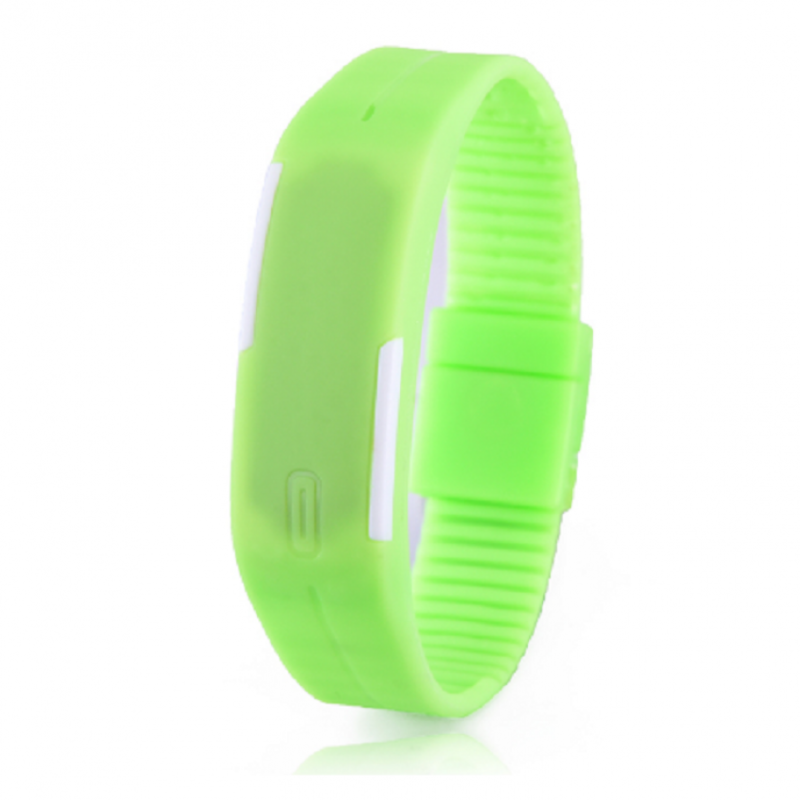 Foreign Trade Explosion Models Silicone LED Students Electronic Bracelet Watch (Green) Malaysia