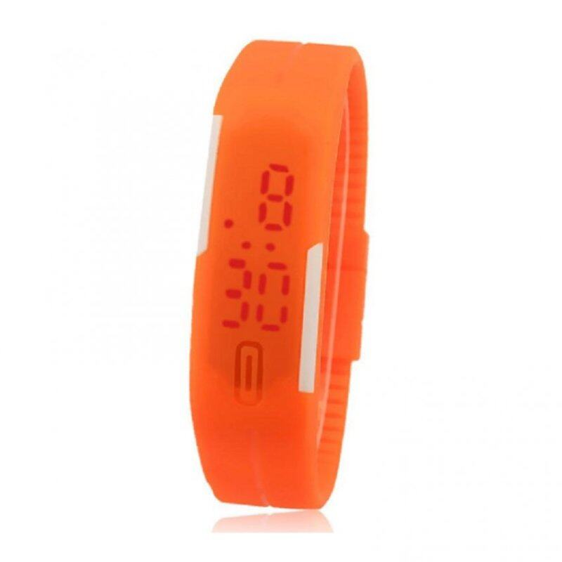 Foreign Trade Explosion Models Silicone LED Students Electronic Bracelet Watch (Orange) Malaysia