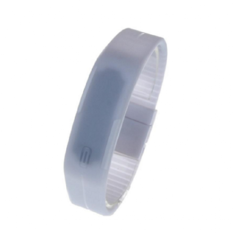 Foreign Trade Explosion Models Silicone LED Students Electronic Bracelet Watch (White) Malaysia