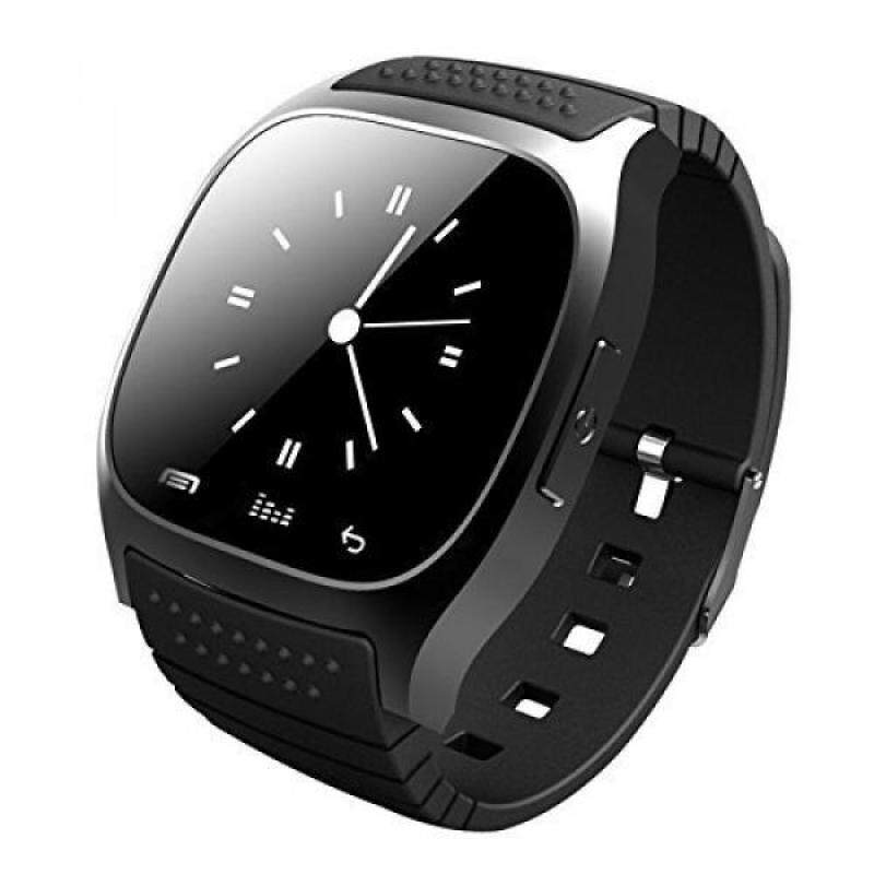 From USA PowerRider 1.4 LCD Display Smart Watch Phone Watch Wristwatch with Wearable Dial Music Player Pedometer Hands-free Call for iOS/Android Smartphones(Black) Malaysia