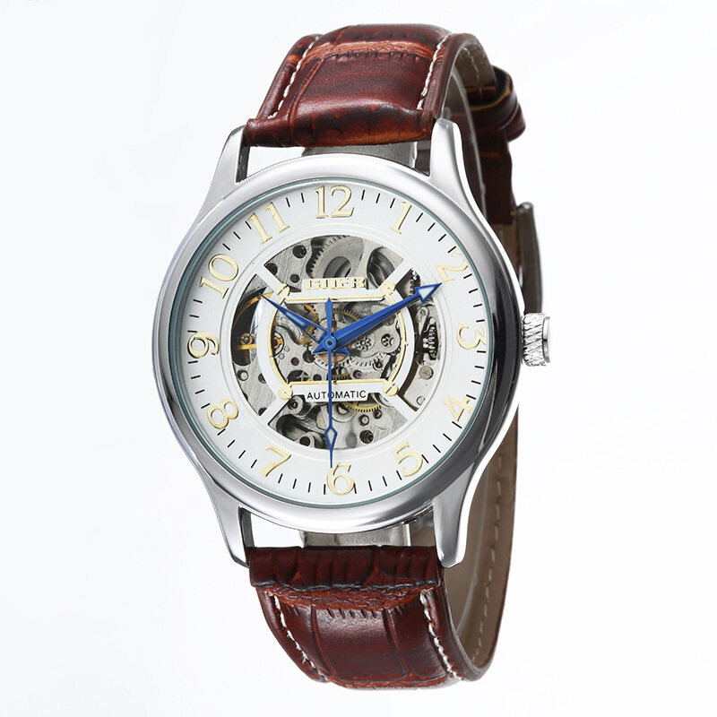 GOER Korean style MANS unique skeleton design automatic Mechanical wristwatch Malaysia