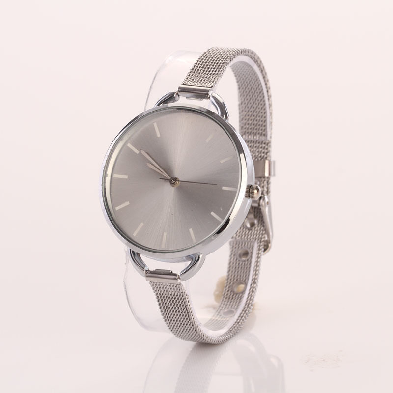 Gold Girls Women Ladies Analog Stainless Quartz Bracelet Wrist Watch Silver Malaysia