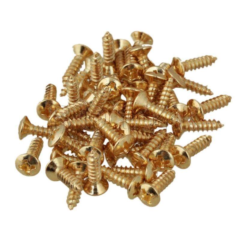 Guitar Bass Pickguard Screw Set of 50 Gold Malaysia