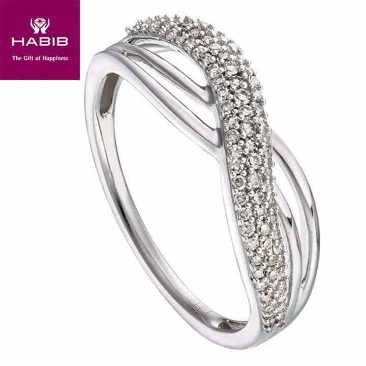 HABIB Ola White Gold Diamond Ring Lazada
