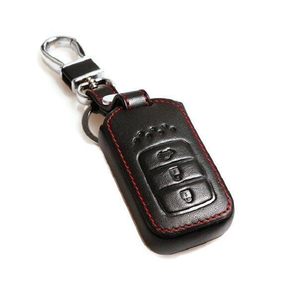 Honda City / Accord / CRV 2014-2018 Keyless Remote Leather Key Cover Case (Black)