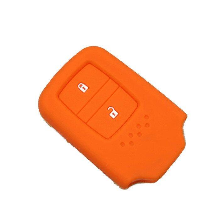 2 Pcs Silicone Car Key Cover Case for Honda HRV Jazz CRV BRV 2014-2018 Keyless Remote - intl