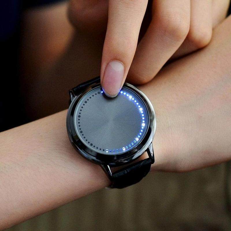 HOSdog Creative LED Watch Personality Blue Light Touch Screen Wristwatch For Couples Lovers Malaysia