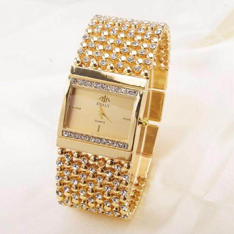 Hot fashion simple steel diamond quartz movement watches for women Malaysia
