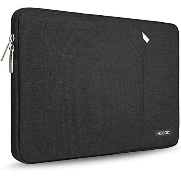HSEOK Laptop Sleeve for 13-13.3 inch MacBook Air MacBook Pro Retina Late 2012 - Early 2016 iPad Pro 12.9, Chromebook Tablet Apple ASUS Lenovo Dell Carrying Case Bag Cover, Spill-Resistant, Black - intl