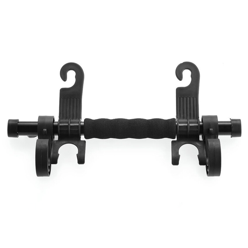 Huade 3 In 1 Multi-Fungsional Mobil Pengait Plastik Kursi Belakang Gantungan Cantelan Periuk Set Hook Hitam (Intl)-Intl
