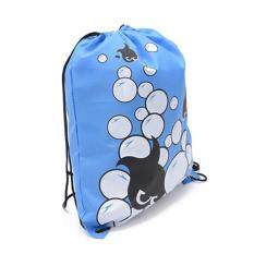 ISeason Mall Fashion Women Girl Drawstring School Bag Rucksack Backpack Gym Sport Travel Bags Blue