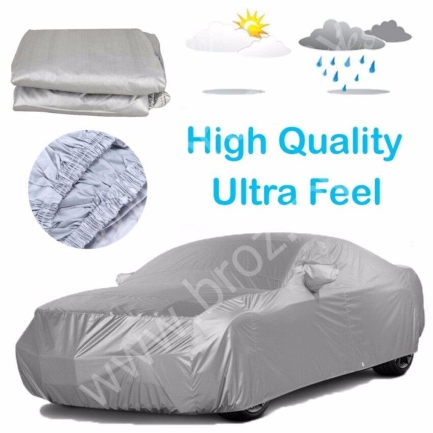 Jaguar XE 2.0 Dibuat Di Kualitas Tinggi Korea PVC Ultra Merasa Mobil Fullcover Tahan Air Anti Sinar UV Tahan Debu Kendaraan Protectioncovering Abu-abu-Ukuran XXL 530X222X124 Cm