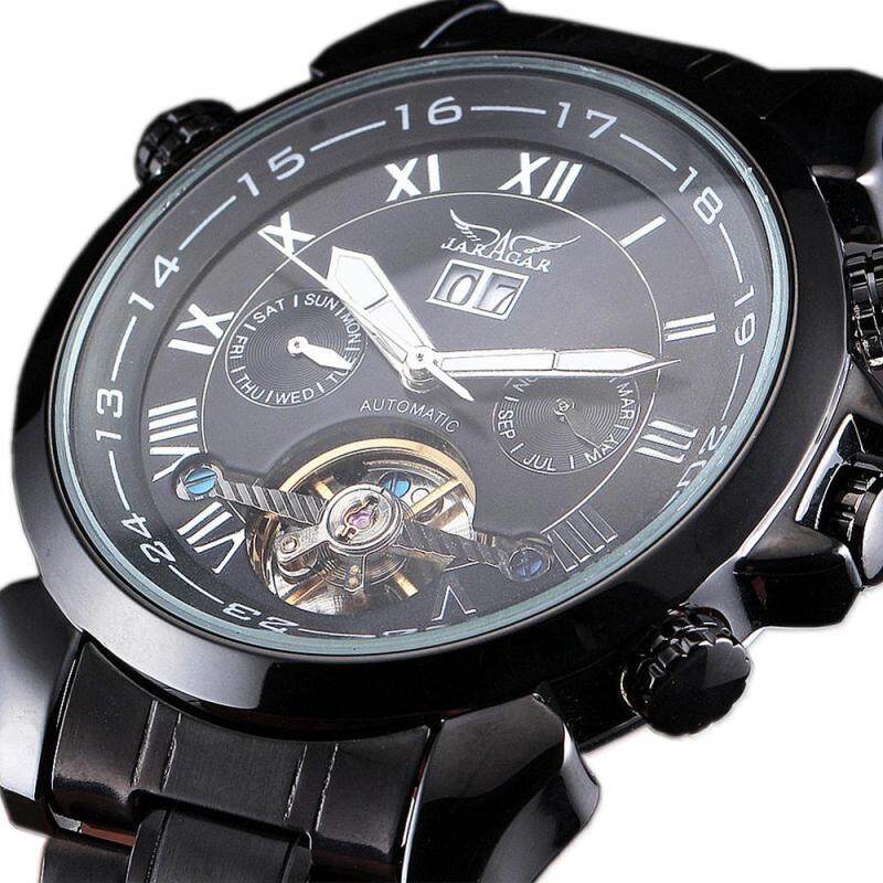 JARAGAR Men Multi Function Automatic Mechanical Watches Tourbillon Stainless Steel Fashion Male Wrist Watches relogio masculino Malaysia