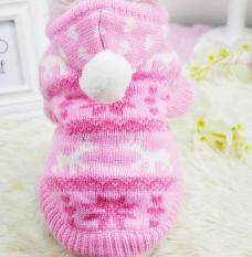Knit Dog Hoodie Sweater Pet Cat Puppy Coat Small Pet Dog Warm Costume Apparel