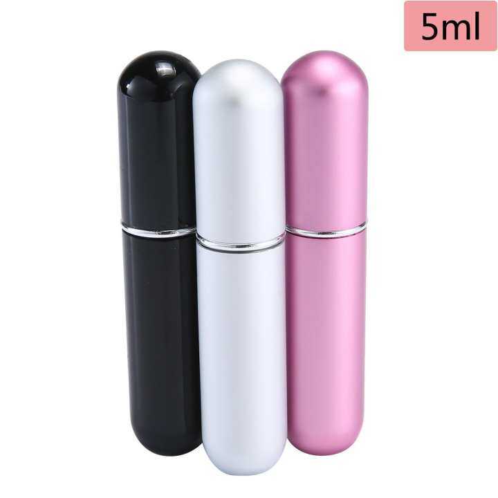 Kobwa Bottles (5ml, 3pcs), Travel Refillable Perfume Spray Bottle, Fragrance Empty Bottle With Window, Fits In Your Purse, Pocket Or Luggage