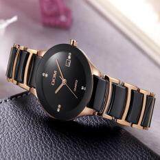 MYR 233 kobwa DOM (DOM) watch the men's black ceramic table fashion calendar waterproof ceramic fine steel men's watch couple watches a pair ...