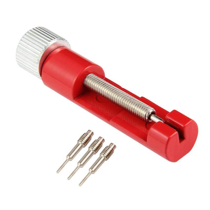 Kobwa Watch Band Strap Link Pin Remover Repair Tool Kit For Watchmakers With 3 Extra Pins,Red Malaysia