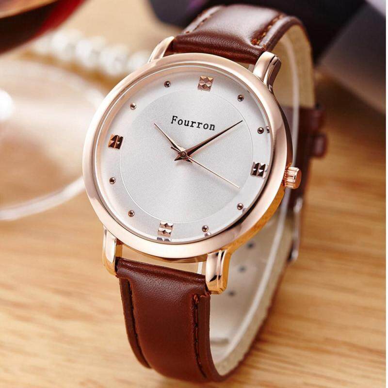 Ladies Fashion Quartz Watch Women Rhinestone Leather Casual Dress Women Watch Malaysia