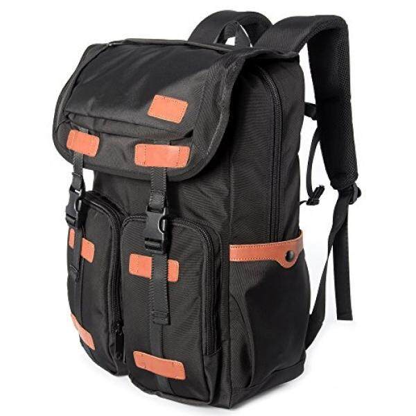 Laptop Backpack, Laptop Bag Backpack Water Resistant Portable Travel Business Backpack Outdoor Daypack for Computor Fits Up to 17.3 Inch Notebook Mac HP Dell ASUS Gaming Macbook Men Black Orange - intl