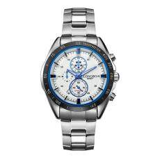 Linxing Ailang Steel Pria Jam Tangan Kuarsa Tahan Air Jangan Tangan Perempuan Pria Kasual Jam Tangan Berpasangan Jam Tangan Atas Nama Siswa (Biru)
