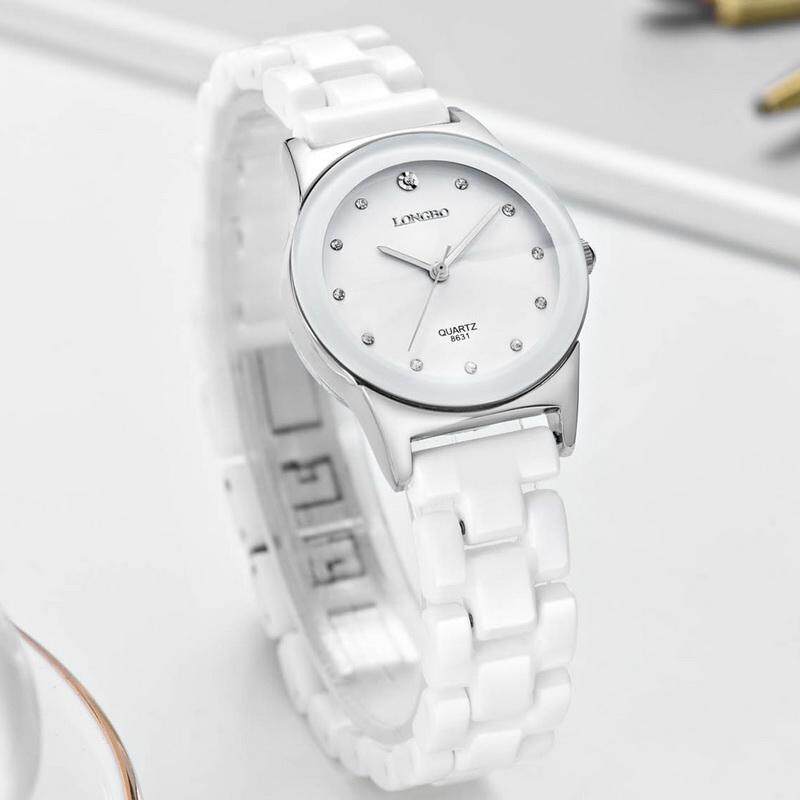 LONGBO Analog Fashion Casual Women Ceramics Strap Wrist Quartz Watch 8631 Malaysia