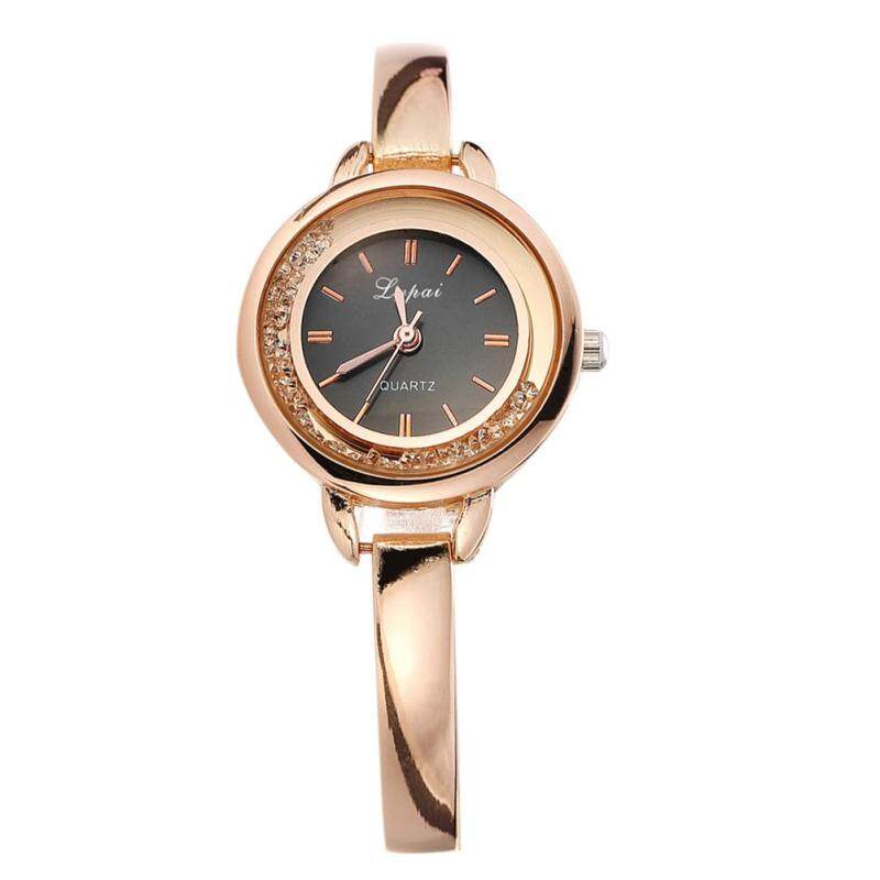 Lvpai Women Crystal Diamond Bracelet Top Quartz Dress Watch (Gold+Black) Malaysia
