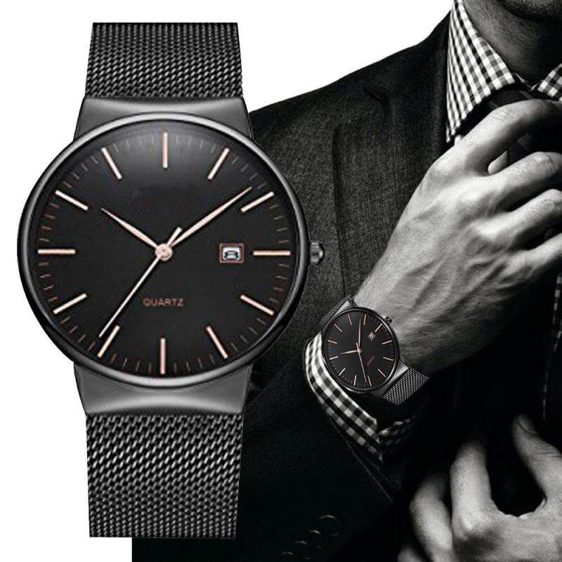 Men Date Display Classic Quartz Stainless Steel Wrist Watch Malaysia