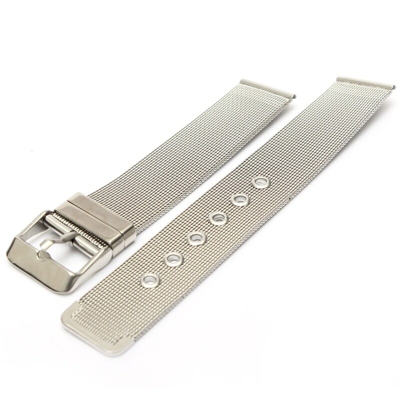 Men Silver Watch Strap Band Shark Mesh Stainless Steel Band Bracelet 18/20/22mm Malaysia