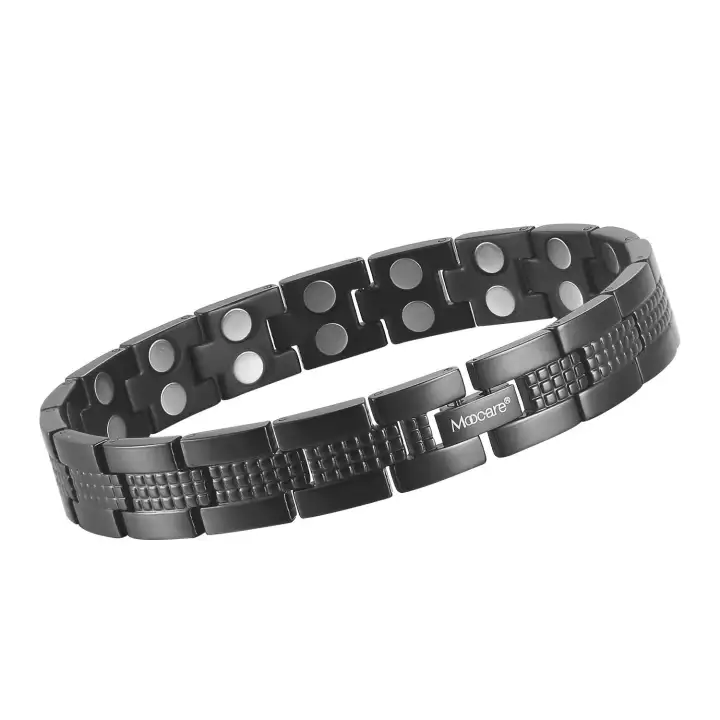 Moocare Men S All Black Double Rows Ful Health Magnetic Double Rows Ful Health Magnetic