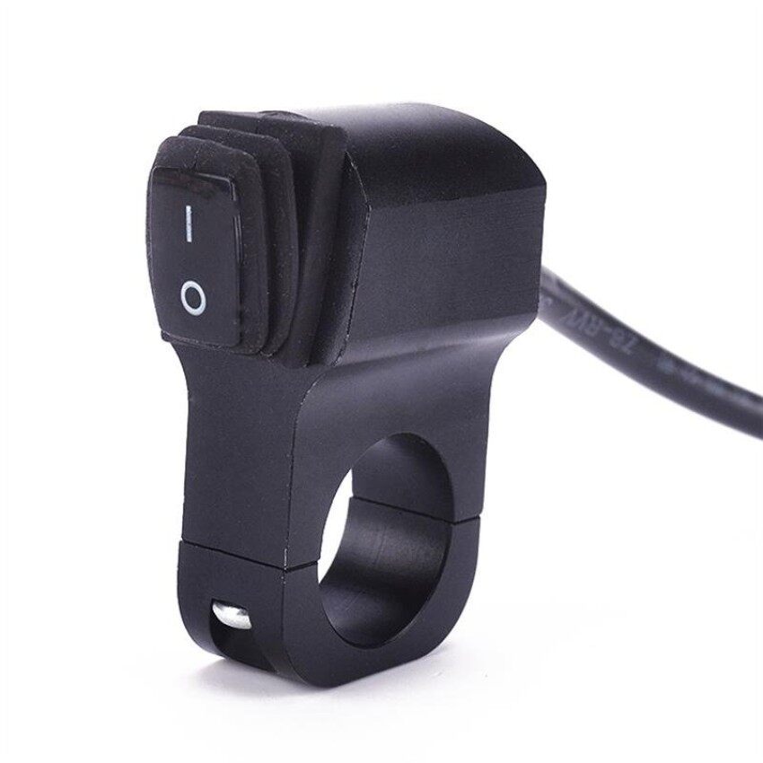 MHS 12 V Motor 7 /8 Inch 22-23 Mm Handlebar Mount Lampu Buttonswitch