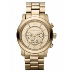Michael Kors Unisex Gold-tone Runway Chrono Watch MK8077 Malaysia