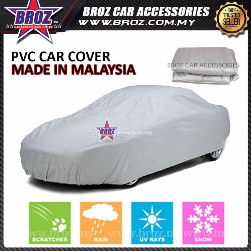 Mini Cooper S Made in Malaysia High Quality PVC Car Covers Sunproof Dust-proof Water Resistant Protective Anti UV Scratch Sedan Cover - L Size 470 x 180 x 119cm - intl