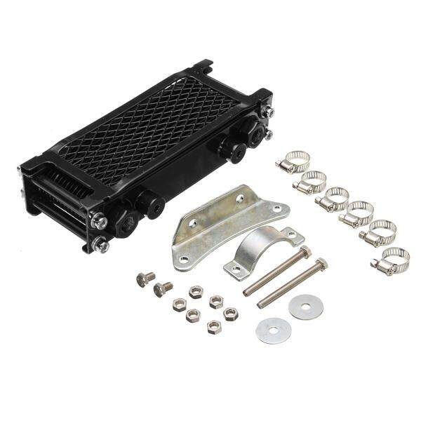 Mesin Motor Mereparasi Minyak Radiator Pendingin Cooler Aluminium Hitam-Intl