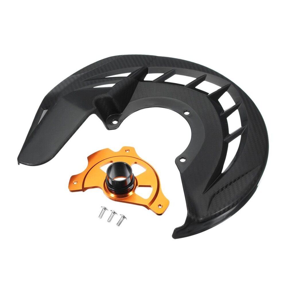 Rem Depan Sepeda Motor Disc Penjaga Rotor Pelapis Rem Pelindung Rem untuk KTM 125-530 SX/SXF/XC/XCF 03-14 125-530 EXC/Excf 03-15-Intl