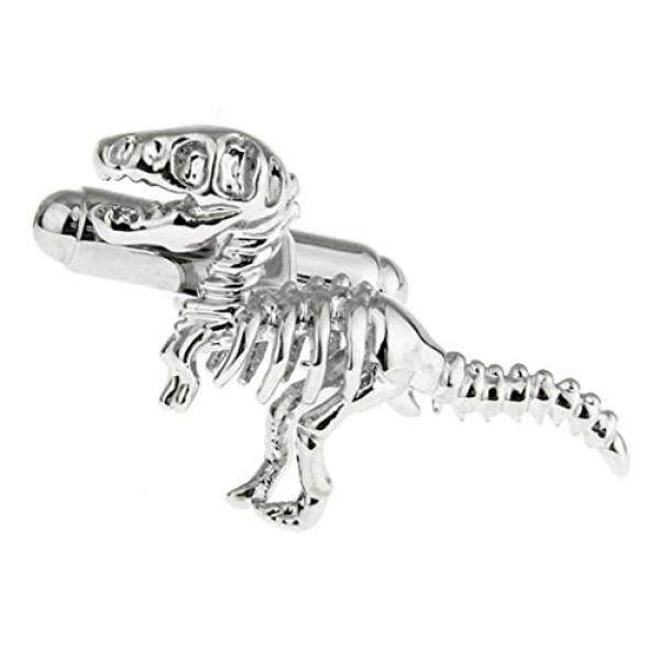Mrcuff Dinosaurus Tyrannosaurus Rex Fosil Kerangka Pasangan Manset Di Kotak Penyerahan Hadiah & Bahasa Polandia Kain-Intl