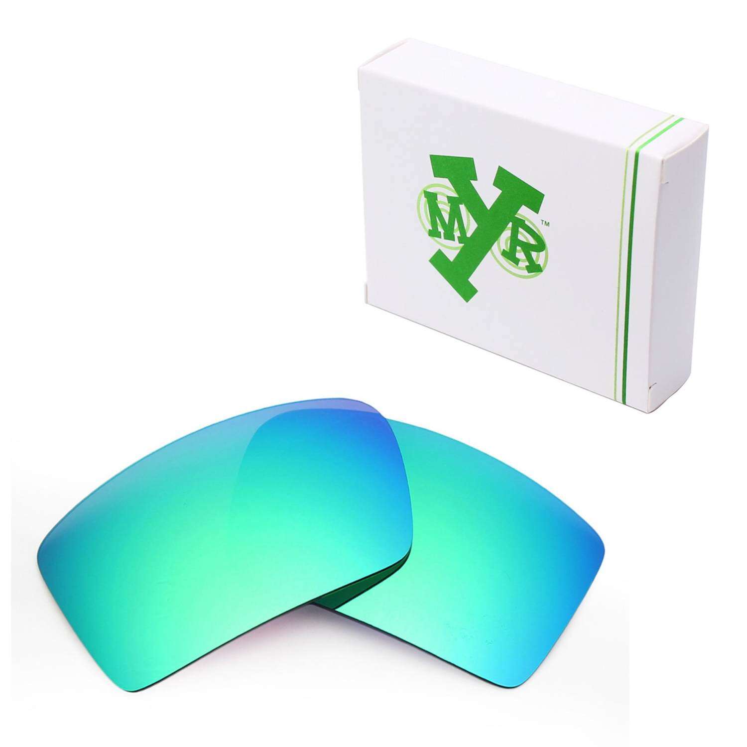 MRY Polarized Lensa Pengganti untuk Penutup Mata 2 Bingkai Kacamata Hitam Emerald Green-Intl
