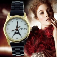 MUGE Fashion Ceramics Round Dial Bracelet Table Women 's Watches BK
