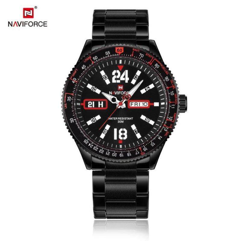 NAVIFORCE 9102 Men Waterproof Wrist Watch Needle Quartz Movement Calendar Malaysia