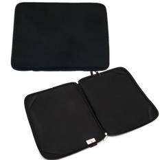Neoprene Tempat Pelindung Laptop Tas Macbook HP Dell IBM 15-Laptop Inci, Ukuran: 33X26X2 Cm-Hitam