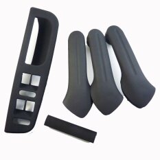 Baru Hitam Interior Pintu Penutup Pegangan Ambil Bezel & Window Tombol Spion Panel 1J0867171A 3B1867171E untuk VW Jetta GOLF BORA MK4