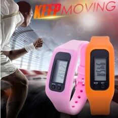 New hot fashion multi-functional sports bracelet, watch, electronic pedometer, calorie calculator and kilometer calculator(orange) Malaysia