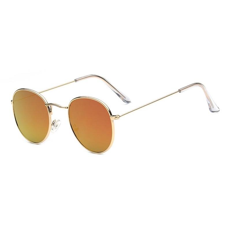 New Sunglasses Trend Round Sunglasses Bright Reflective Sun Glasses- Gold Frame Red Film New Sunglasses Trend Round Sunglasses Bright Reflective Sun Glasses- Gold Frame Red Film