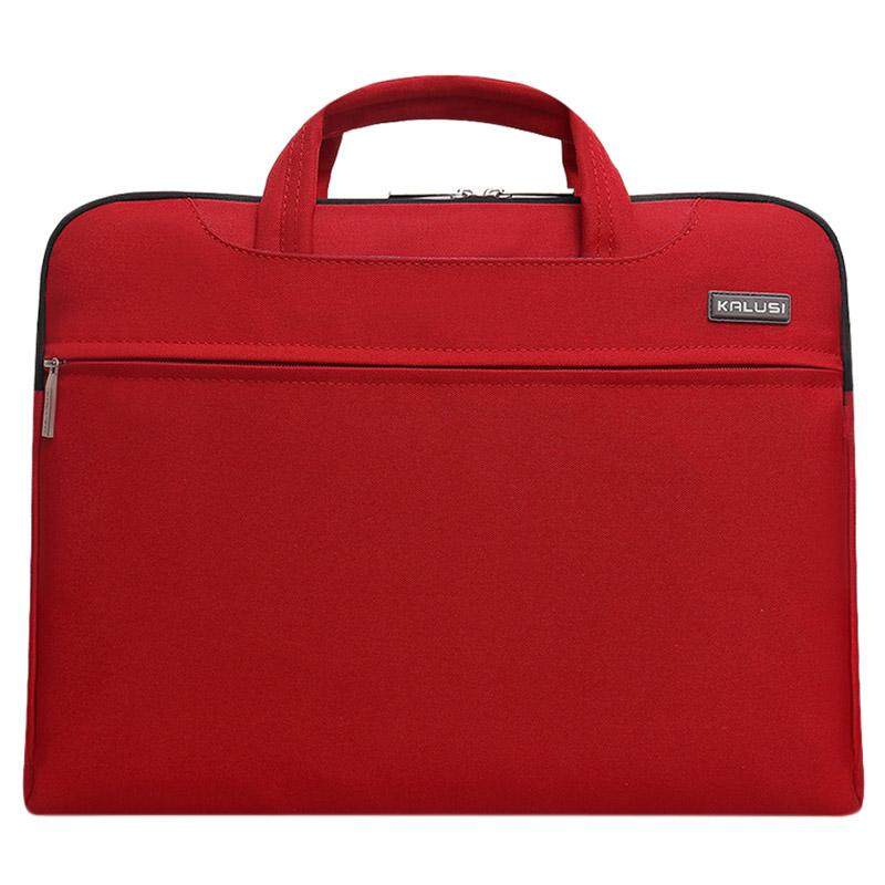 Baru Tahan Air Kedatangan Tas Laptop Tas Komputer Cover Laptop Tas 14 Inch untuk Apple Lenovo Dell Tas Komputer (Merah)-Intl