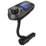 NULAXY Bluetooth Car Transmitter KM18 Radio Adapter Hands-free Talking Car Kit with 1.44 Inch Display and Dual Port USB Wireless In-Car Bluetooth FM Transmitter