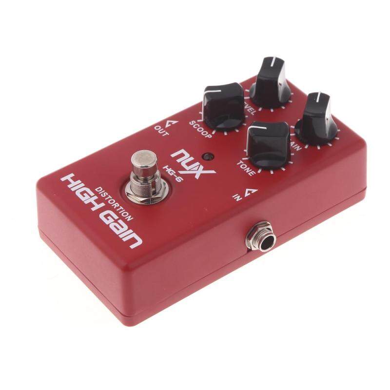NUX HG-6 Guitar Distortion High Gain Electric Effect Pedal True Bypass Red Malaysia